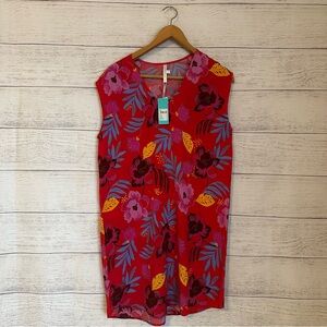 NWT Seafolly On Vacation Flat Floral Swimsuit Coverup.